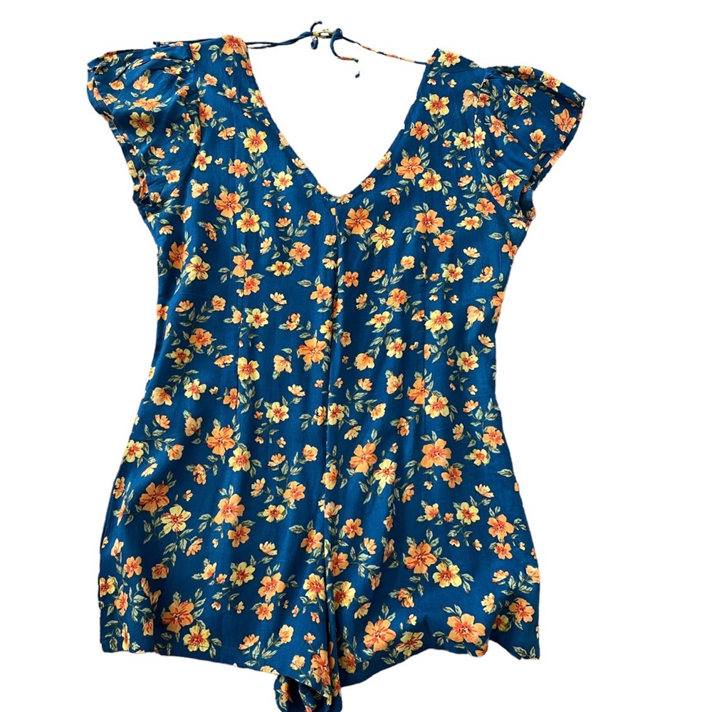 Floral jumpsuit, like new.